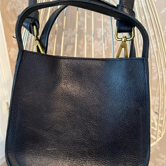 Madewell micro Sydney black leather crossbody convertible bag - Picture 4 of 11